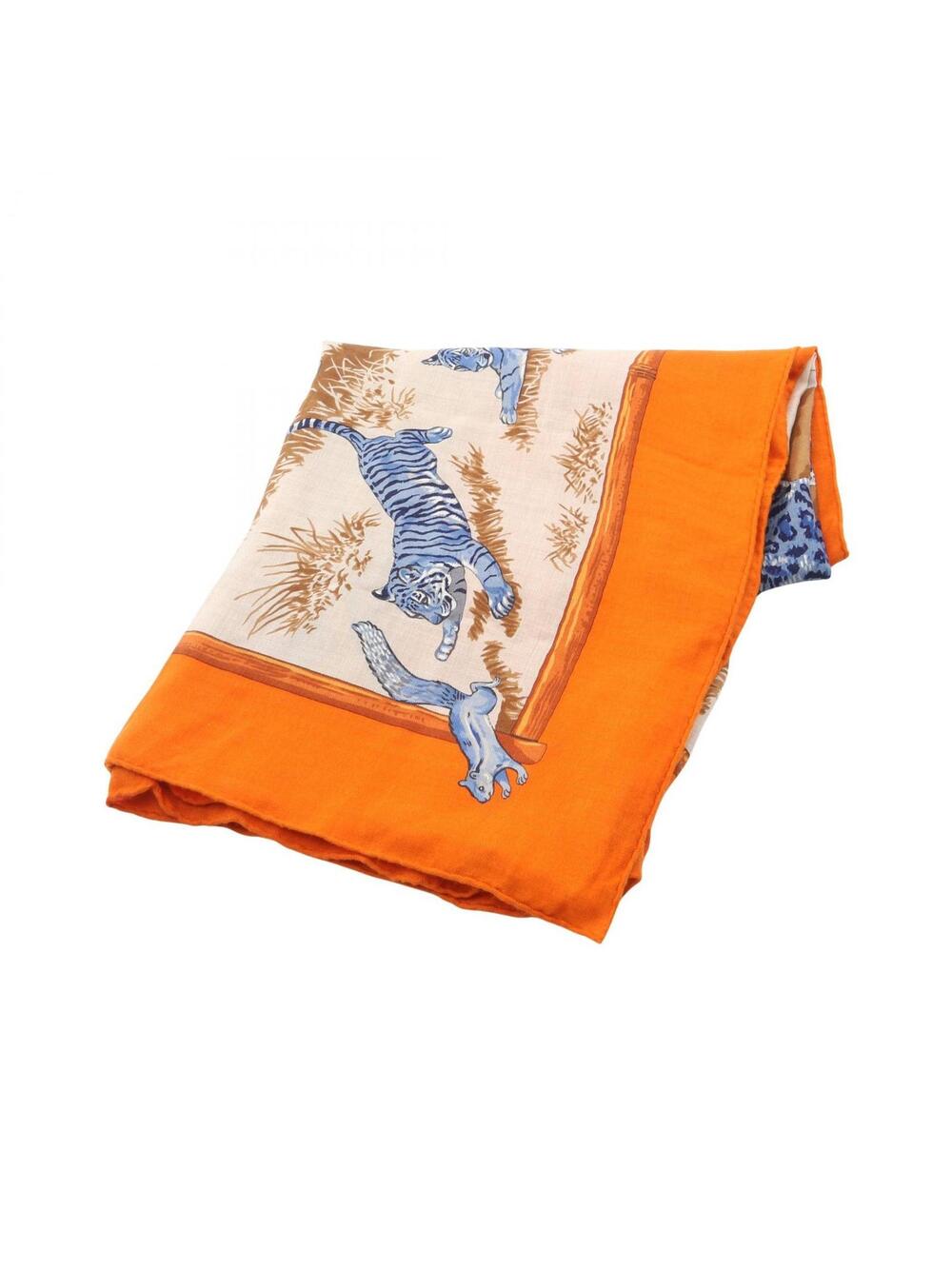 Hermes Carre Tendresse Feline Scarf #351092H12B